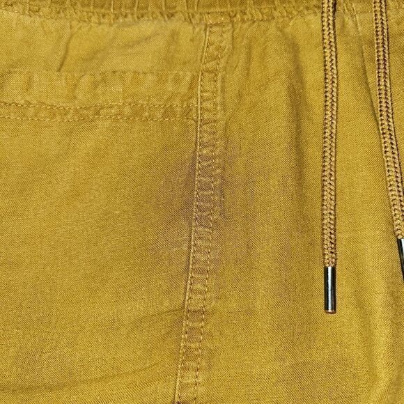 Athleta Cabo Linen Short Toasted Ochre Linen Shorts 0 - Picture 9 of 14